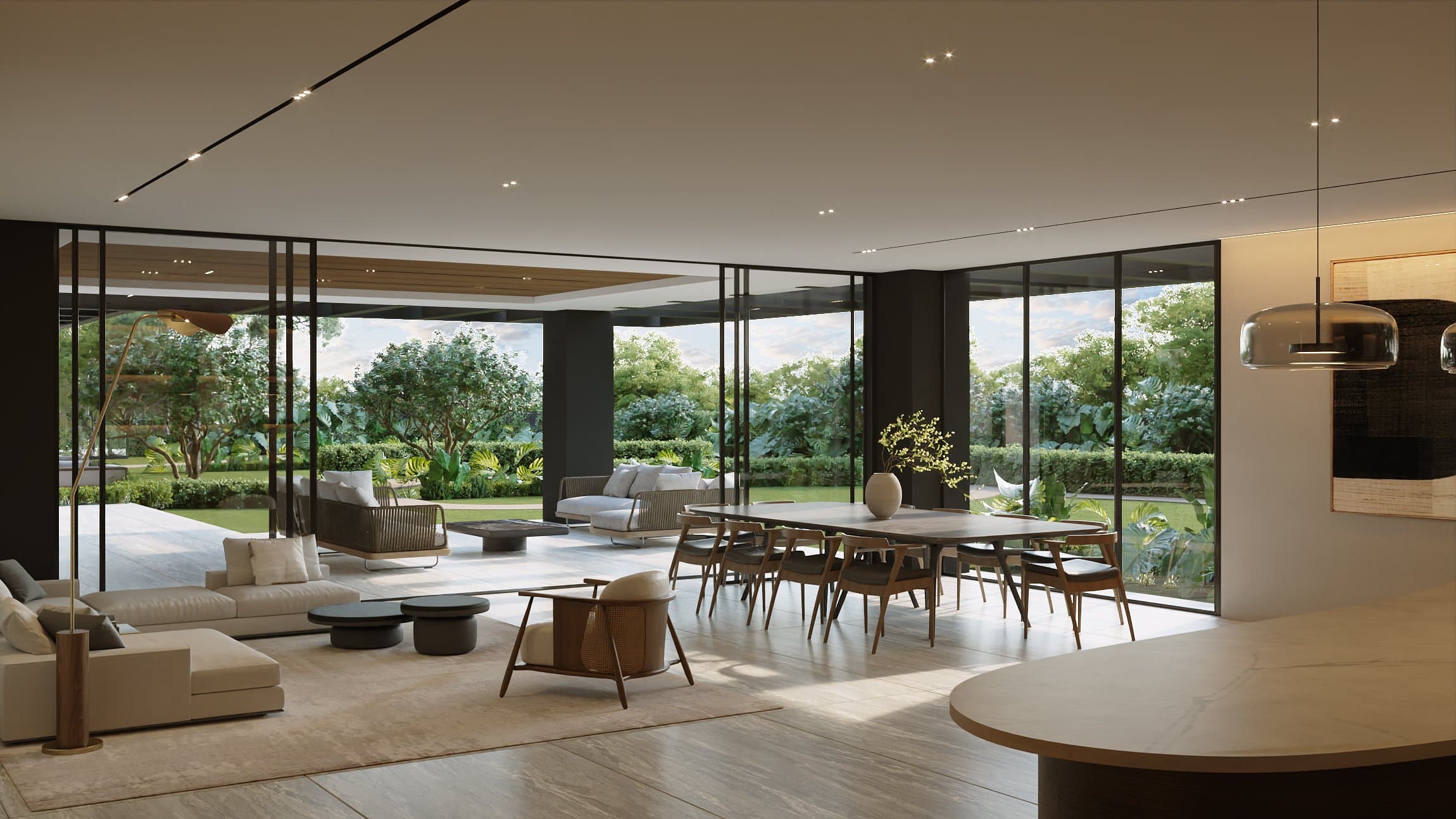 Lounge del primer nivel de Elysium