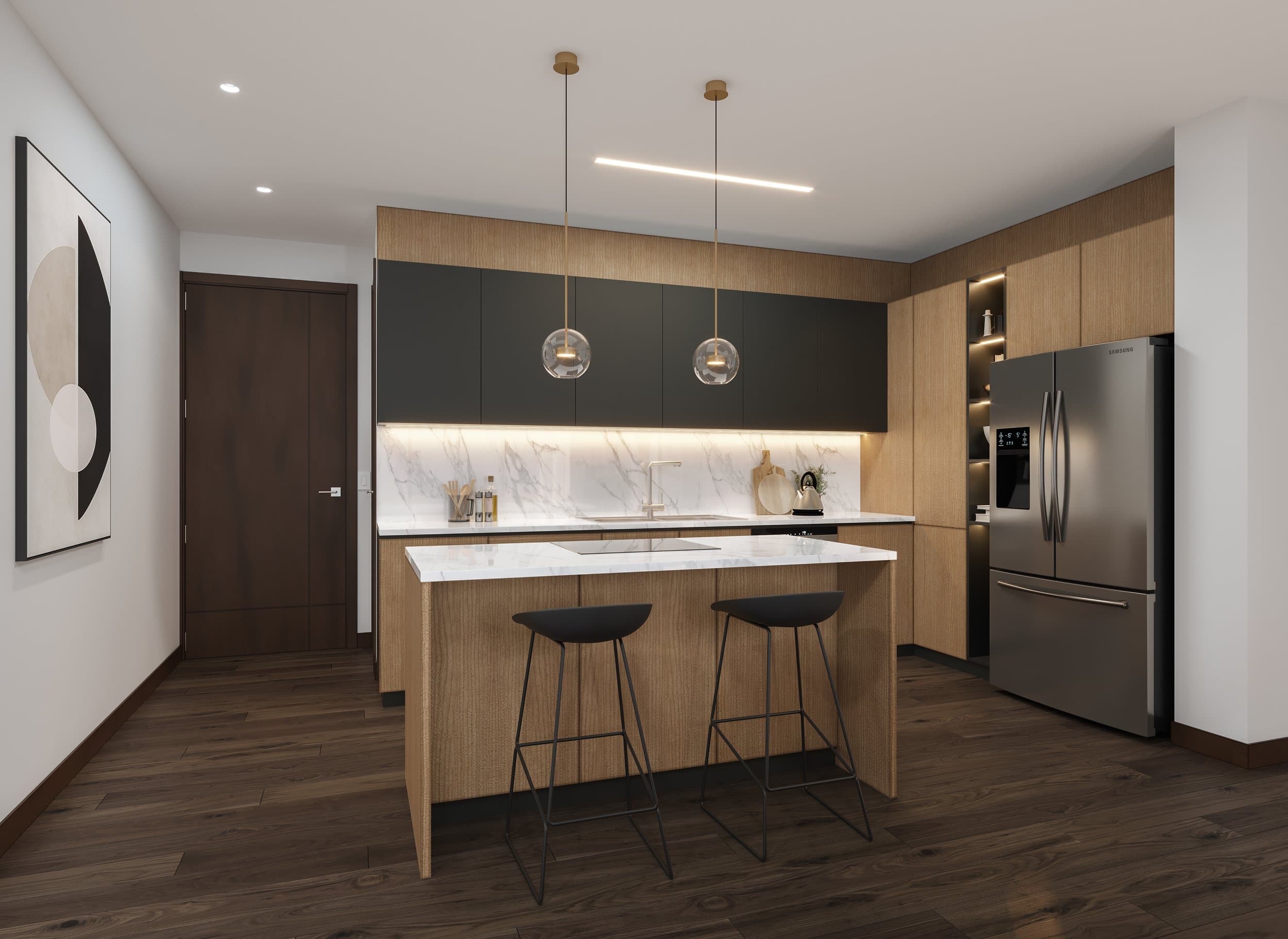 Cocina y comedor de un apartamento OPERA