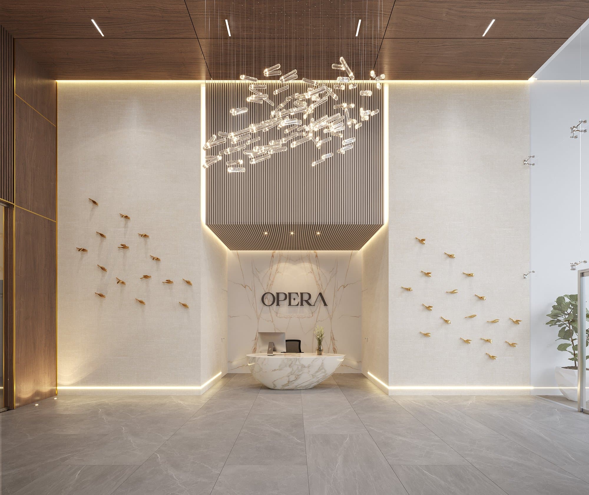 Recepción y lobby de OPERA